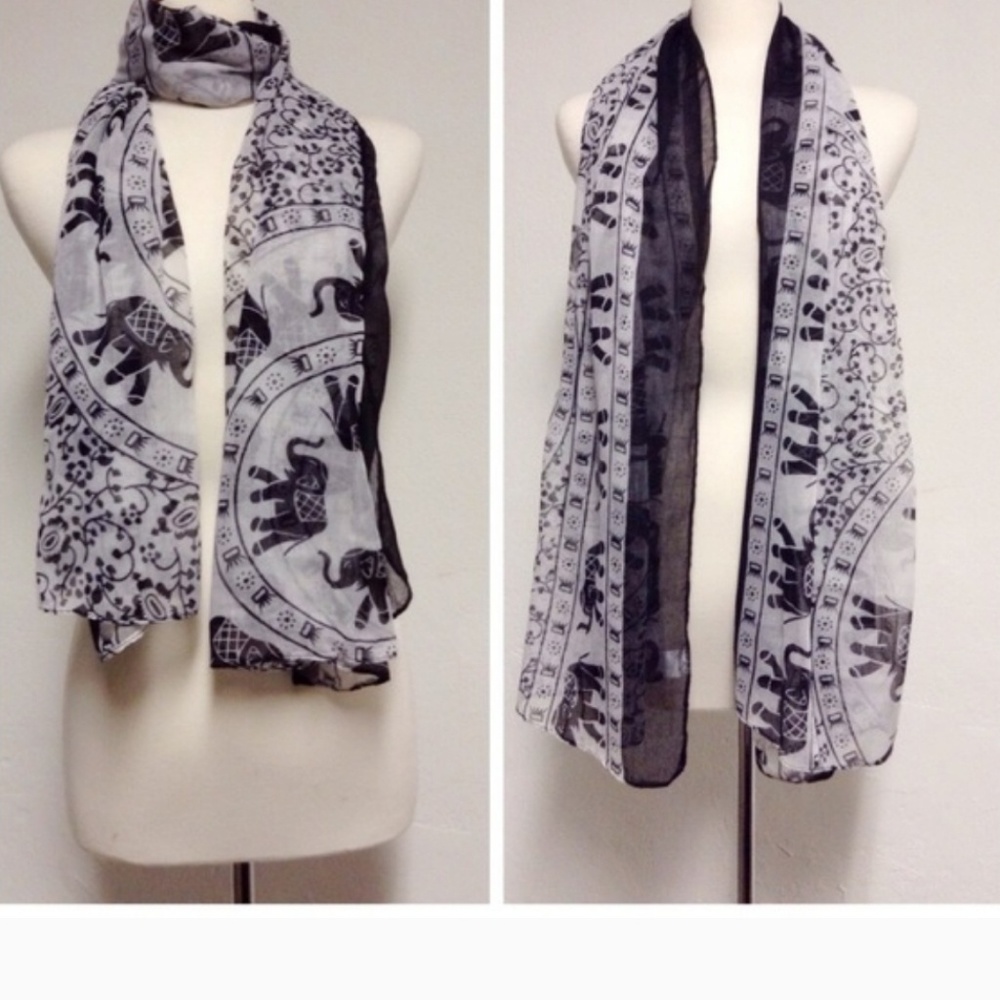 Light weight Elephant scarf - Picture 3 of 3